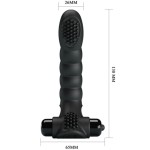 PRETTY LOVE - VIBRADOR DE DEDO ALEXANDER 10 VIBRAÃÃES PRETO